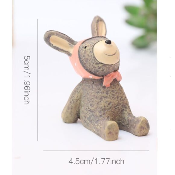 Mini Bunny Rabbit Figurine - Picture 5 of 5